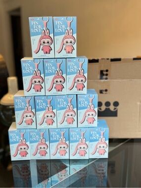 Set of 14! THE MONSTERS Pin for Love Series-Vinyl Plush Pendant Blind Box (N-Z)